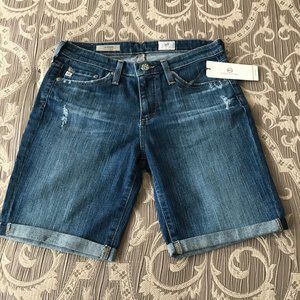 AG THE BROOKE BERMUDA SHORT DISTRESS DENIM NWT 26